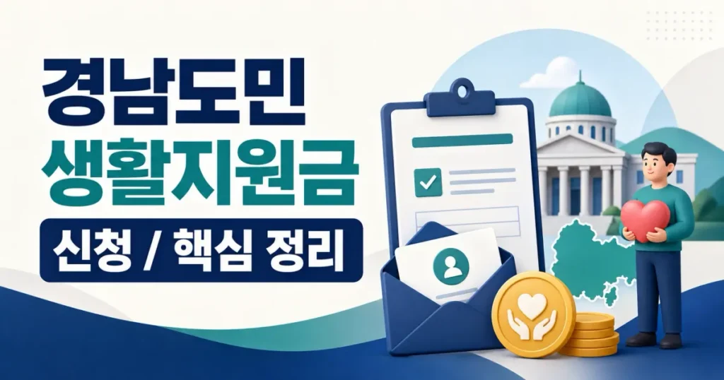 경남도민 생활지원금 신청 방법 완벽 가이드 (1인 10만원) 관련 이미지: 경남도민 생활지원금 신청 방법