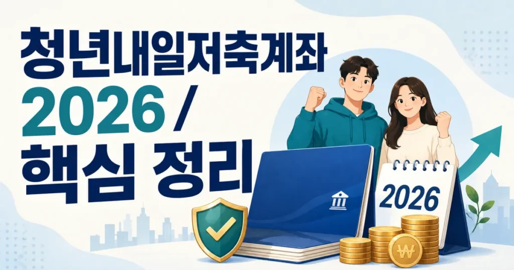 2026 청년내일저축계좌, 나도 될까? 바뀐 신청 자격부터 지원금까지 총정리 관련 이미지: 2026 청년내일저축계좌 나도 될까