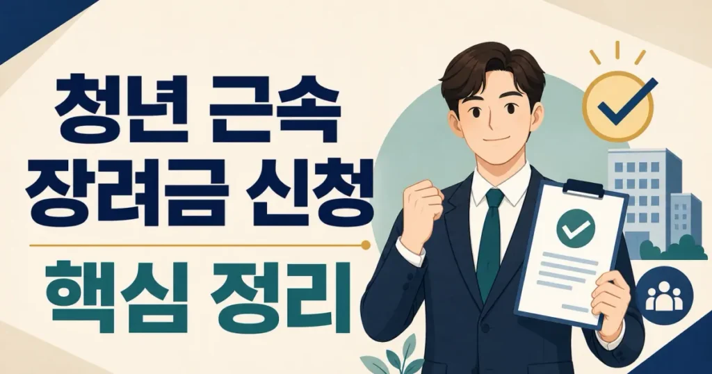 2026 청년 근속 장려금: 우리 지역 신청 조건부터 지원 혜택까지 총정리 관련 이미지: 2026 청년 근속 장려금