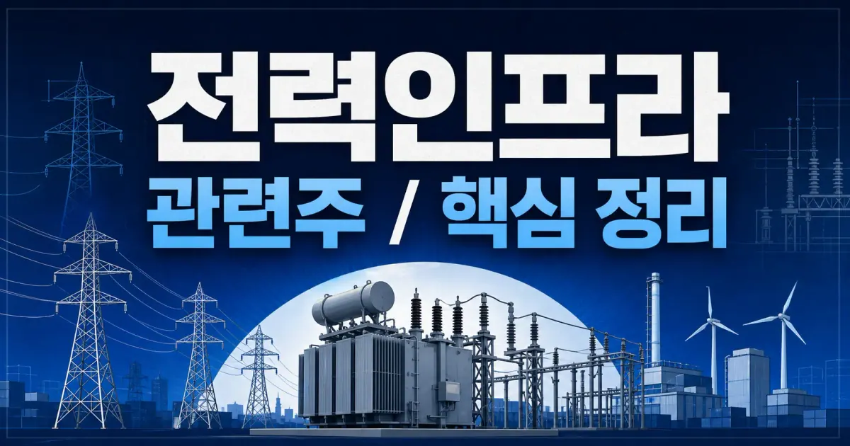 전력인프라 관련주 대표 이미지