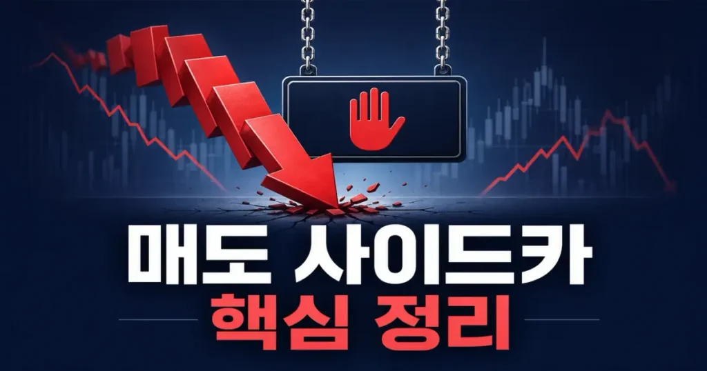 매도 사이드카 뜻과 발동조건, 매수 사이드카와 무엇이 다른가 관련 이미지: 매도 사이드카 뜻과 발동조건